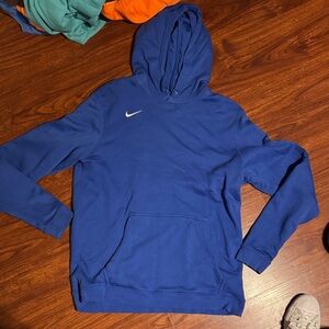 Nike Men's Royal Blue Pullover Hoodie size LARGE